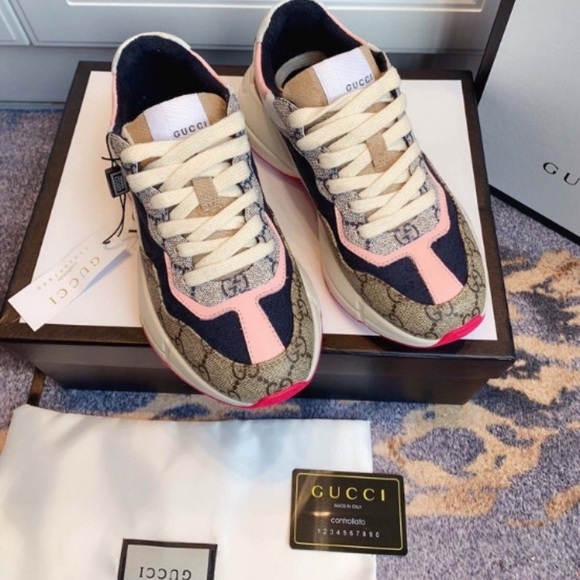 women's gg rhyton sneaker pink